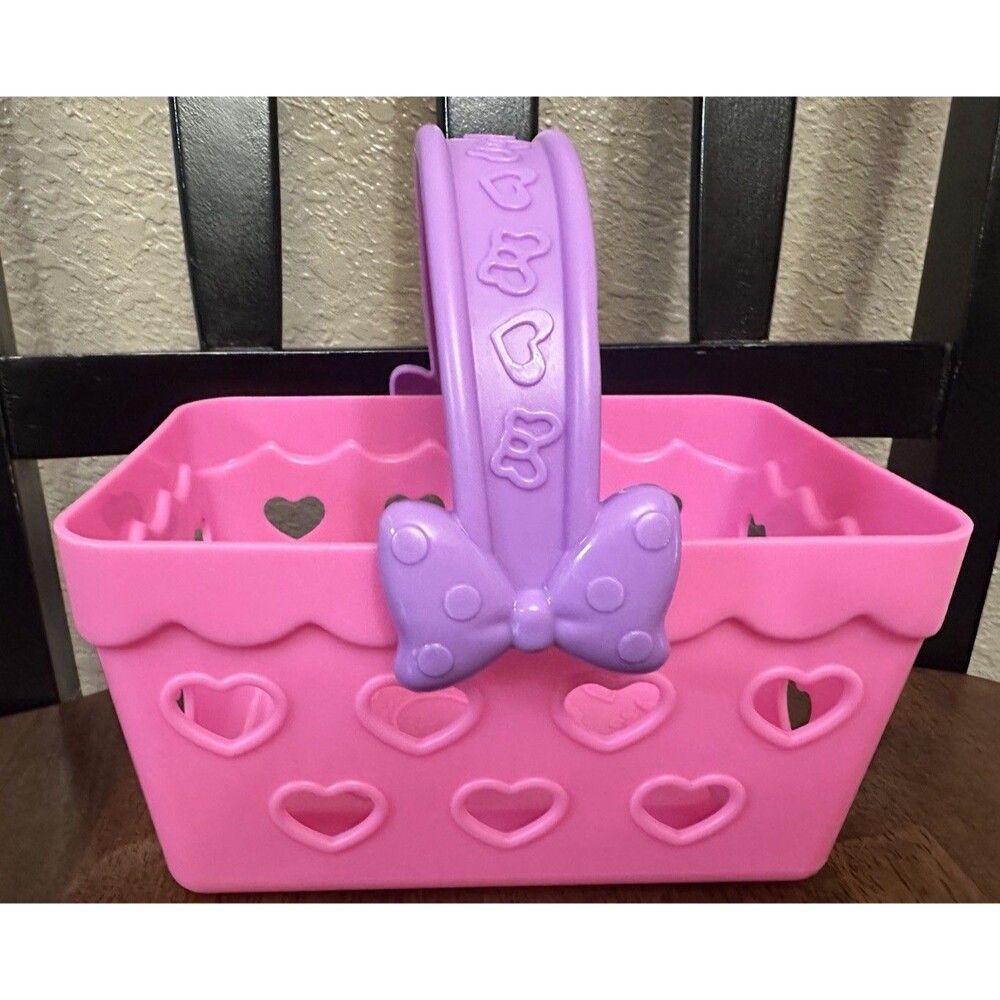Minnie Mouse Shopping Basket Girls Toy Plastic